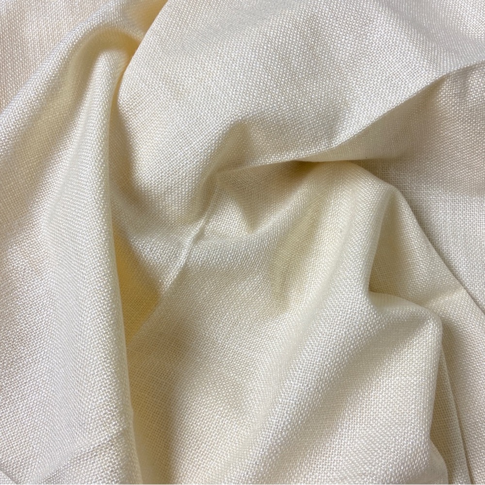 2 Yards Vintage Fabric, Upholstery? Luxurious Woven Cream Off White.